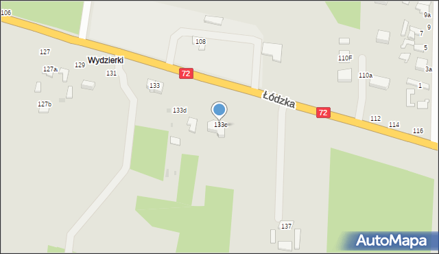 Poddębice, Łódzka, 135, mapa Poddębice