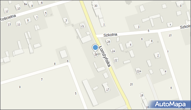 Podgórze, Łomżyńska, 19, mapa Podgórze