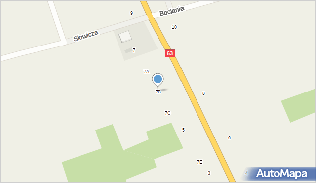 Podgórze, Łomżyńska, 7B, mapa Podgórze