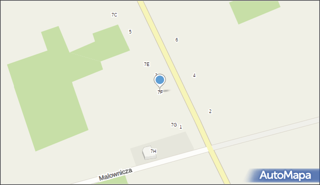 Podgórze, Łomżyńska, 7F, mapa Podgórze