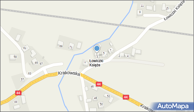 Przeciszów, Łowiczki Księże, 3, mapa Przeciszów