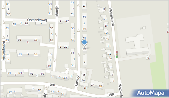 Pyskowice, Lompy Józefa, 6/3, mapa Pyskowice