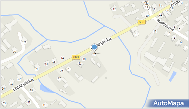 Radziłów, Łomżyńska, 17, mapa Radziłów