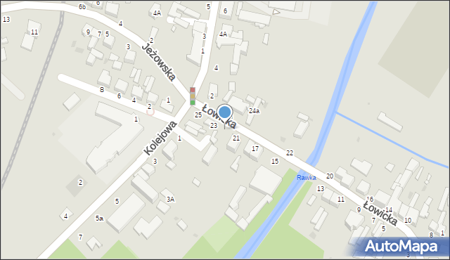 Rawa Mazowiecka, Łowicka, 21a, mapa Rawa Mazowiecka