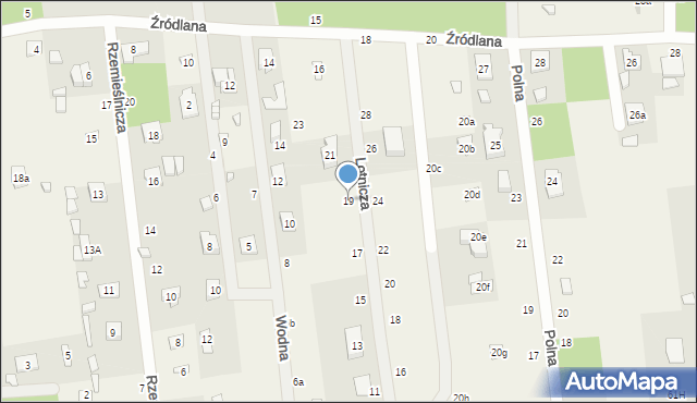 Rosanów, Lotnicza, 19, mapa Rosanów