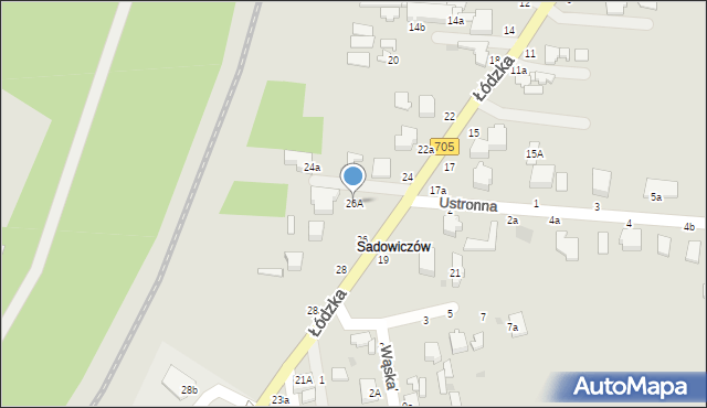 Skierniewice, Łódzka, 26A, mapa Skierniewic