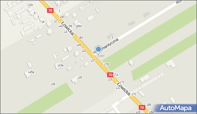 Skierniewice, Łowicka, 178, mapa Skierniewic