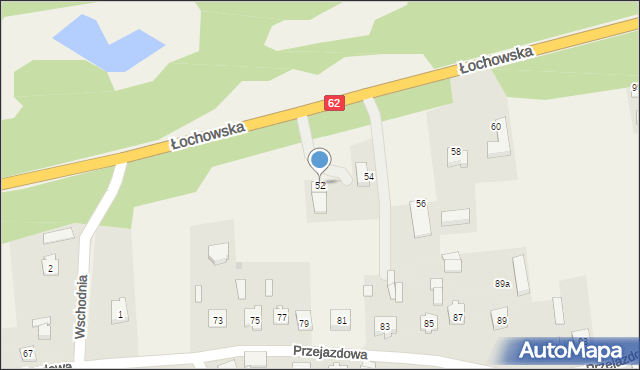 Skuszew, Łochowska, 52, mapa Skuszew