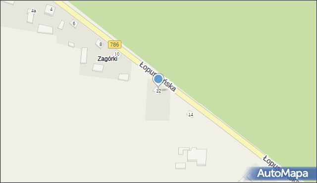 Snochowice, Łopuszańska, 12, mapa Snochowice