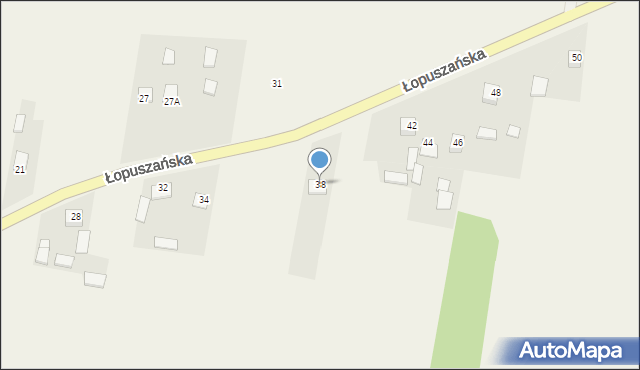 Snochowice, Łopuszańska, 38, mapa Snochowice