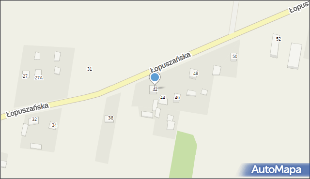 Snochowice, Łopuszańska, 42, mapa Snochowice