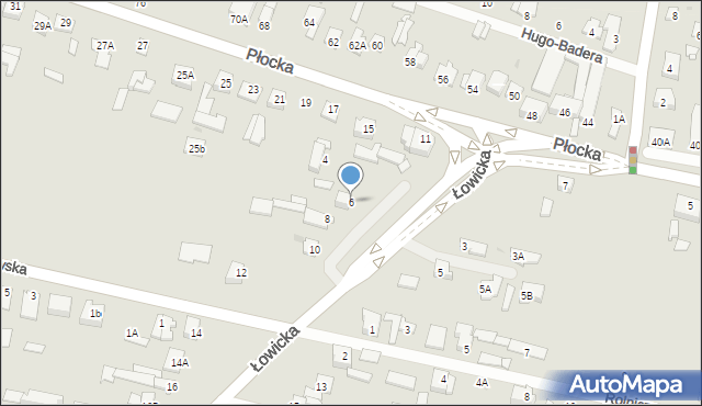 Sochaczew, Łowicka, 6, mapa Sochaczew