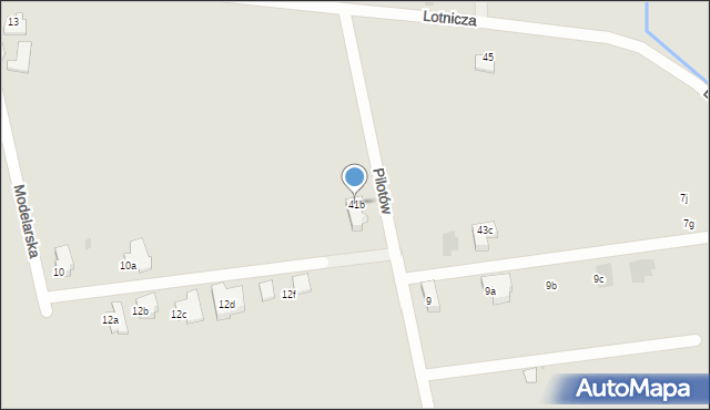 Tarnów, Lotnicza, 41b, mapa Tarnów