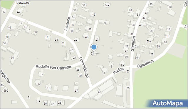 Tarnowskie Góry, Łomnickiego Antoniego, 29, mapa Tarnowskie Góry