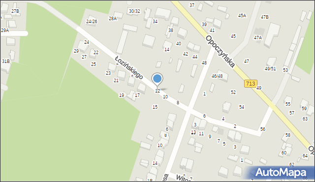 Tomaszów Mazowiecki, Łozińskiego Bohdana Apolinariusza, 12, mapa Tomaszów Mazowiecki