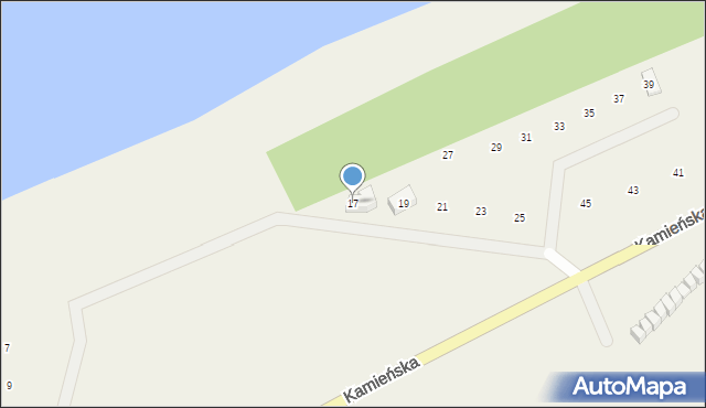 Trzęsacz, Lotniarzy, 17, mapa Trzęsacz