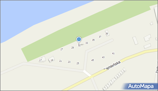 Trzęsacz, Lotniarzy, 31, mapa Trzęsacz