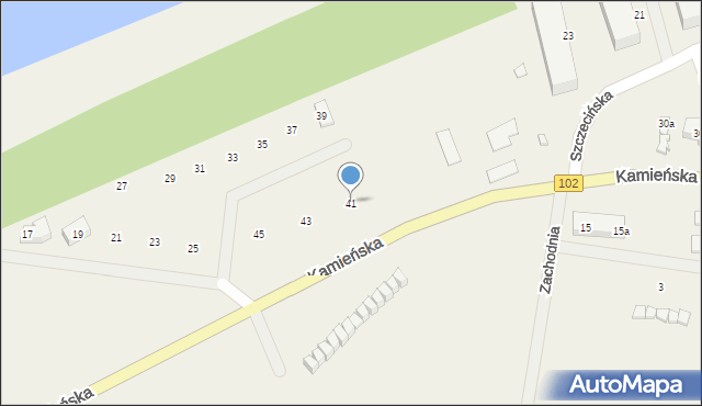 Trzęsacz, Lotniarzy, 41, mapa Trzęsacz