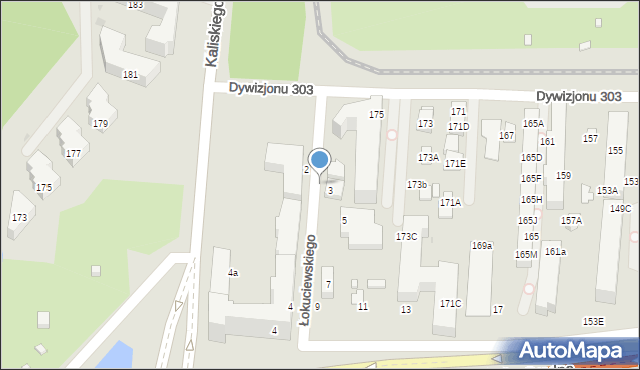 Warszawa, Łokuciewskiego Witolda, płk., 3a, mapa Warszawy