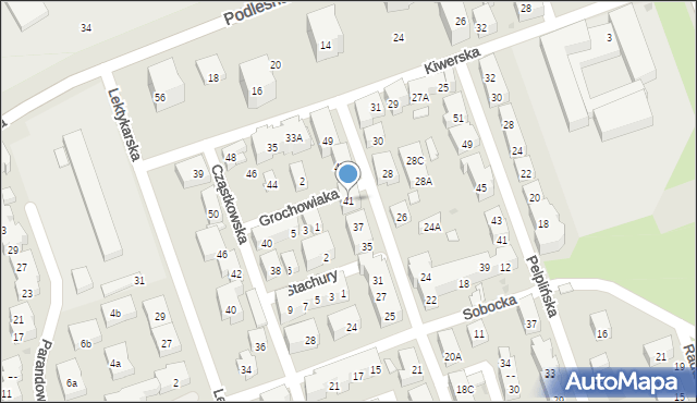 Warszawa, Łomiańska, 41, mapa Warszawy