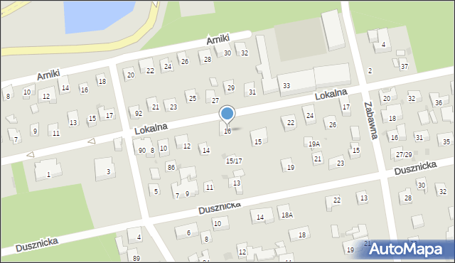 Warszawa, Lokalna, 16, mapa Warszawy