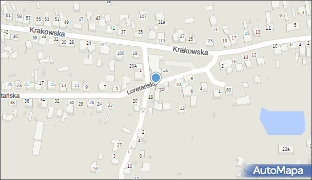 Wojnicz, Loretańska, 16, mapa Wojnicz