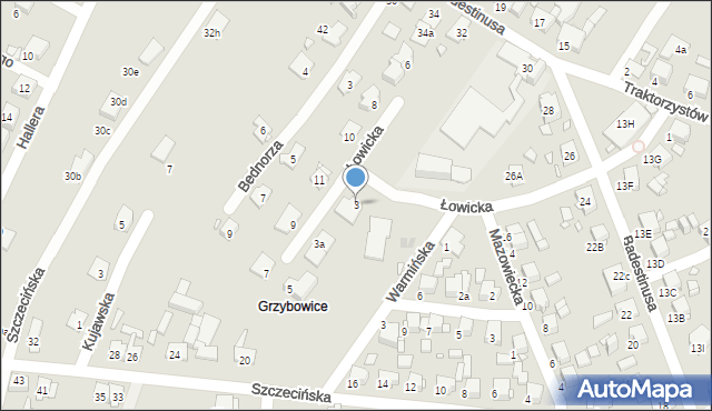 Zabrze, Łowicka, 3, mapa Zabrza