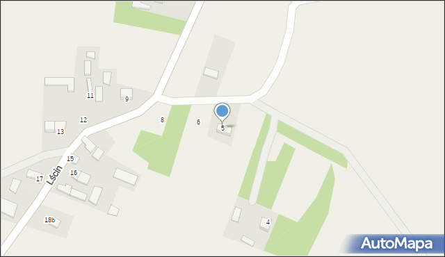 Lścin, Lścin, 5, mapa Lścin