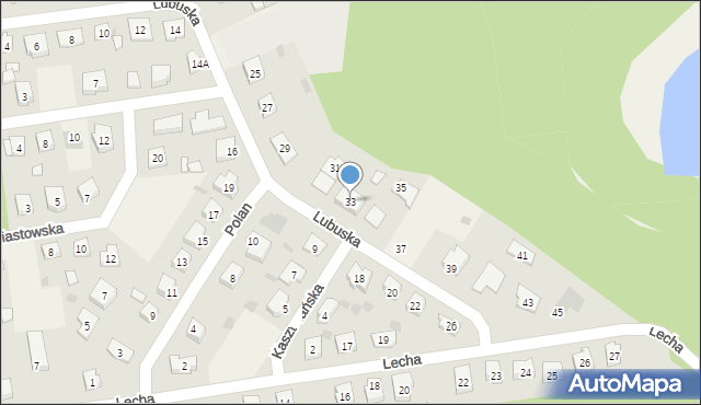 Bielsko, Lubuska, 33, mapa Bielsko