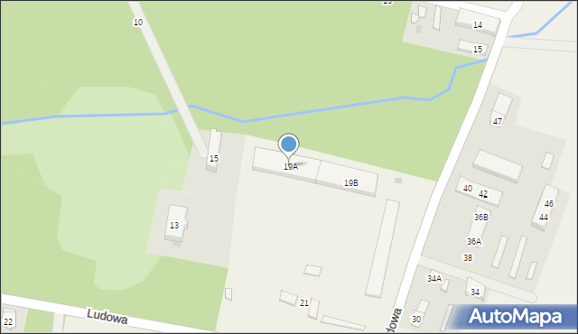 Biestrzykowice, Ludowa, 19A, mapa Biestrzykowice