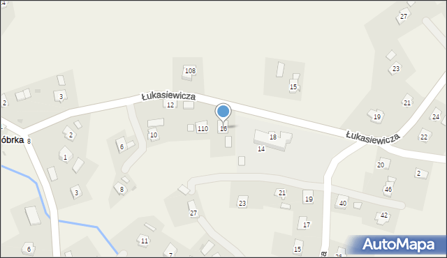 Bóbrka, Łukasiewicza Ignacego, 16, mapa Bóbrka