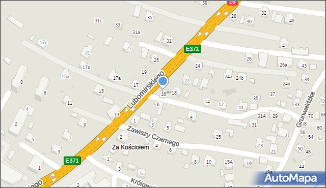 Boguchwała, Lubomirskiego Teodora, 16, mapa Boguchwała