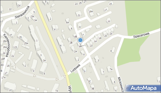 Bolków, Ludowa, 4A, mapa Bolków