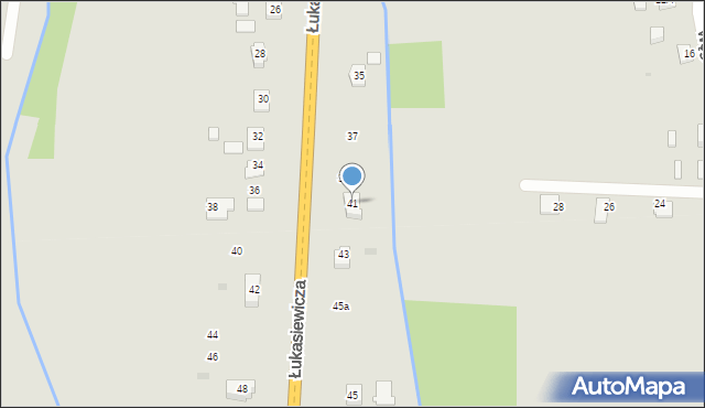 Brzostek, Łukasiewicza Ignacego, 41, mapa Brzostek