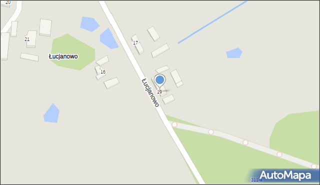 Budzyń, Łucjanowo, 19, mapa Budzyń