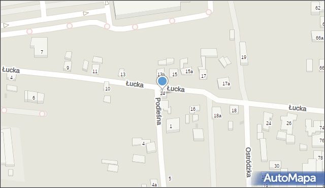 Bydgoszcz, Łucka, 14, mapa Bydgoszczy