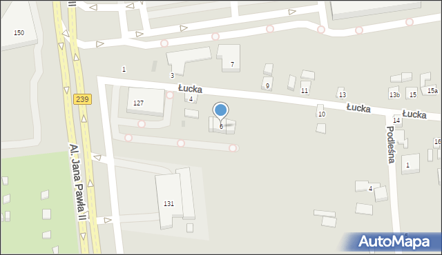 Bydgoszcz, Łucka, 6, mapa Bydgoszczy