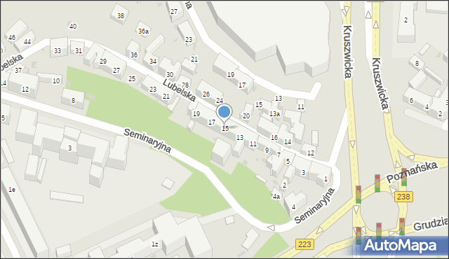 Bydgoszcz, Lubelska, 15, mapa Bydgoszczy