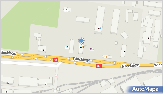 Bydgoszcz, Ludwikowo, 10B, mapa Bydgoszczy