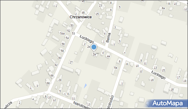 Chrzanowice, Łuckiego Włodzimierza, 2a, mapa Chrzanowice