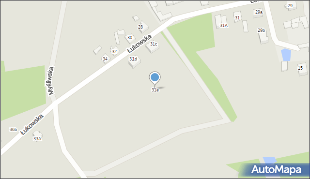 Czersk, Łukowska, 31e, mapa Czersk