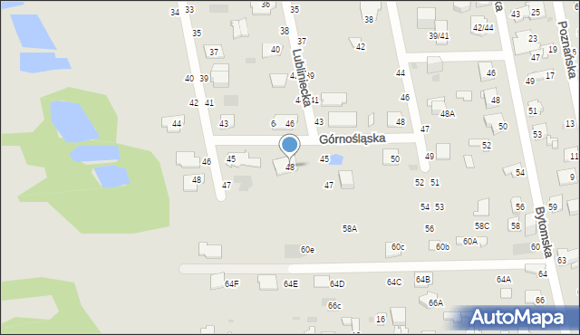 Częstochowa, Lubliniecka, 48, mapa Częstochowy