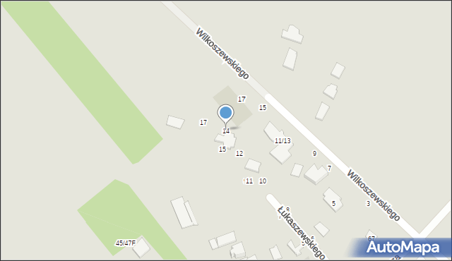 Częstochowa, Łukaszewskiego Wojciecha, 14, mapa Częstochowy
