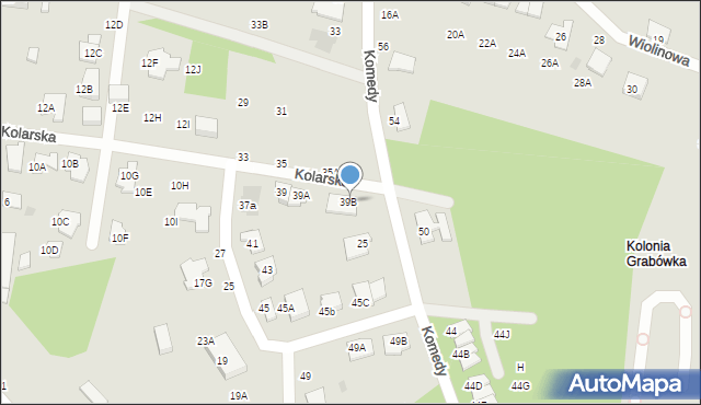 Częstochowa, Luba, 39c, mapa Częstochowy