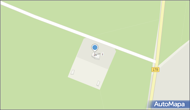 Dąbrówka Leśna, Ludomska, 1A, mapa Dąbrówka Leśna