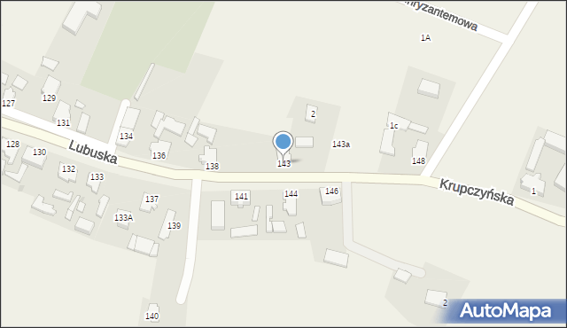 Deszczno, Lubuska, 143, mapa Deszczno