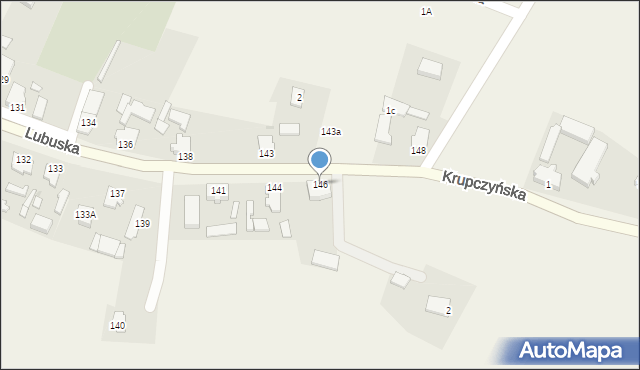 Deszczno, Lubuska, 146, mapa Deszczno