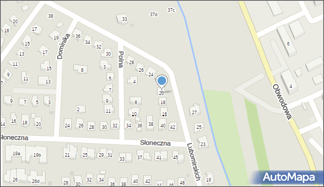 Dobczyce, Lubomirskich, 20, mapa Dobczyce