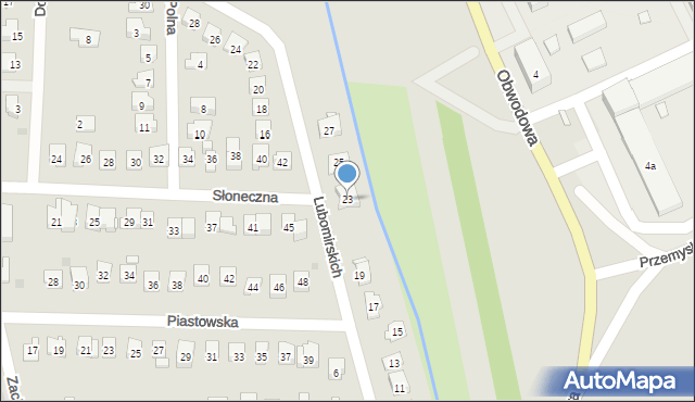 Dobczyce, Lubomirskich, 23, mapa Dobczyce