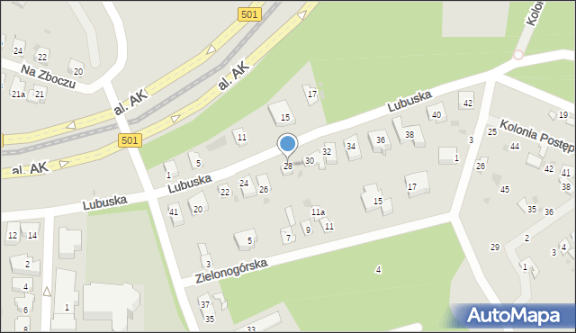 Gdańsk, Lubuska, 28, mapa Gdańska